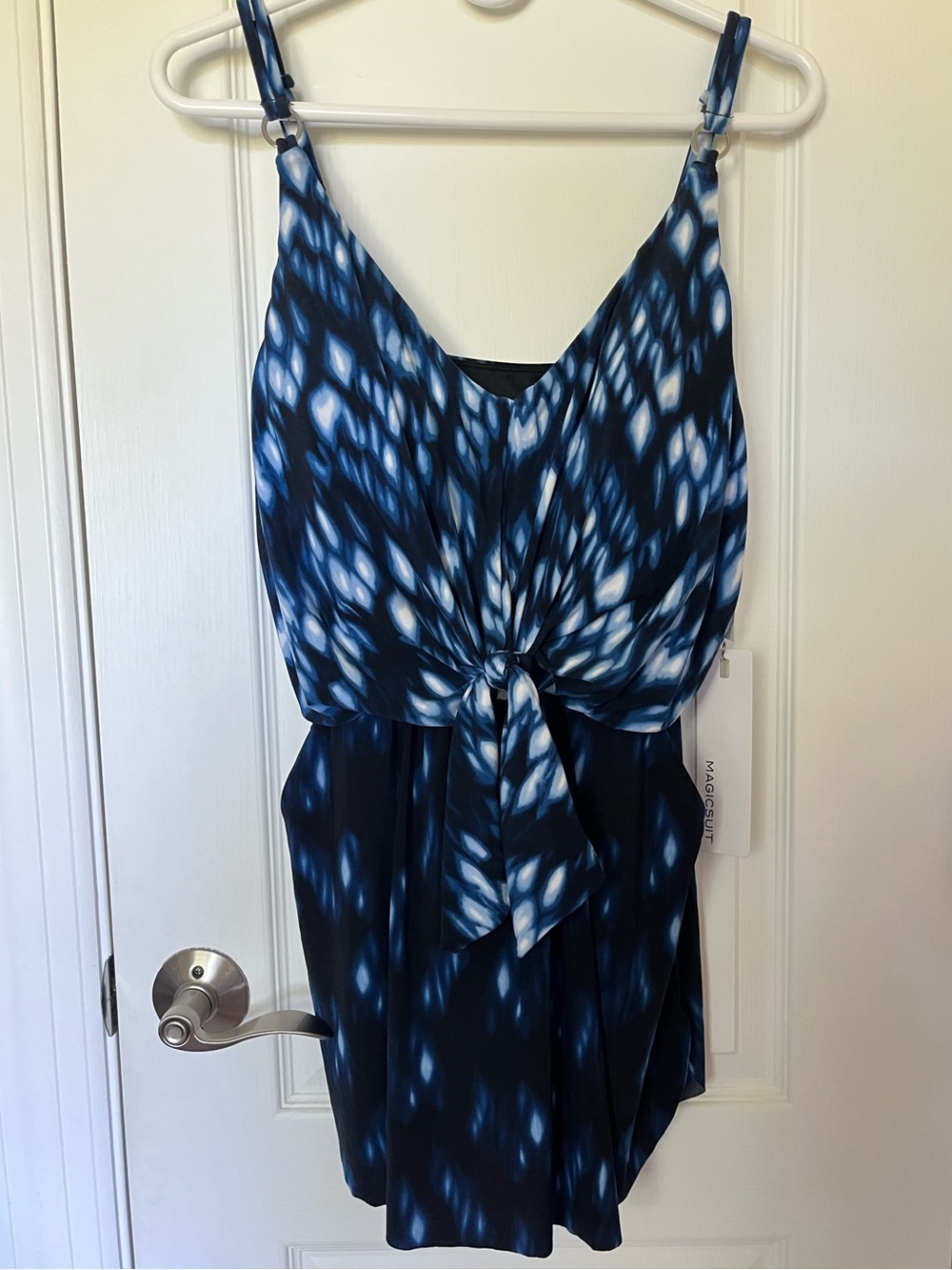 🆕 Magicsuit Indio Kami Swimdress Pockets Blue Size 12 Women’s - Picture 4 of 14